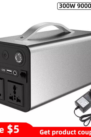300W Solar Generator – Portable Power Station 90000mAh