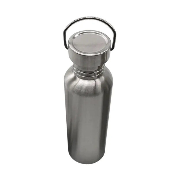 Portable Stainless Steel Water Bottle 1000ml with Bamboo Lid