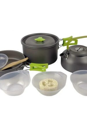 Camping Cookware Kit – Foldable 0.8L Outdoor Pot Set