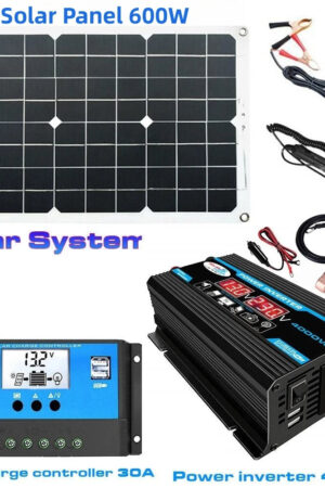 4000W Solar Panel Kit with Inverter – 12V to 110V/220V